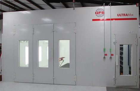 photo of spray booth